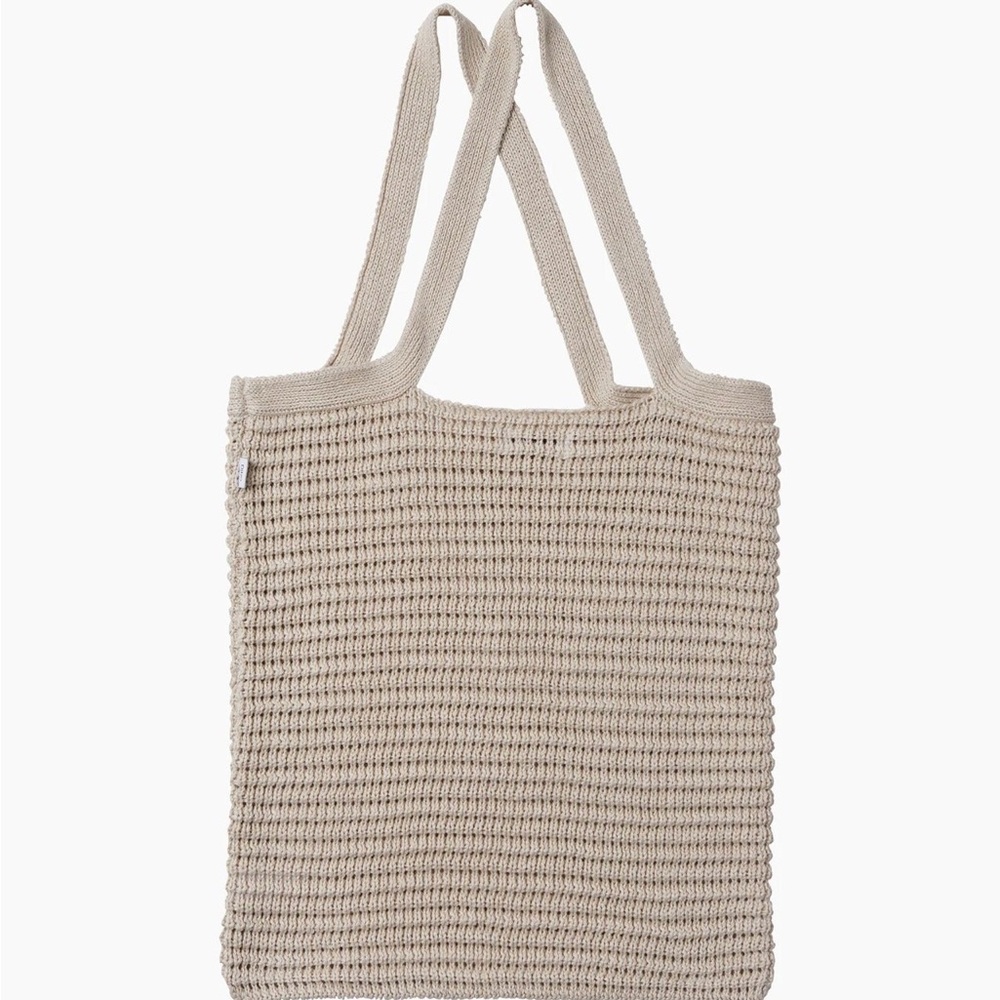 Onia Linen Beige Crochet Tote Bag - Women’s Casual Shoulder Bag NWT